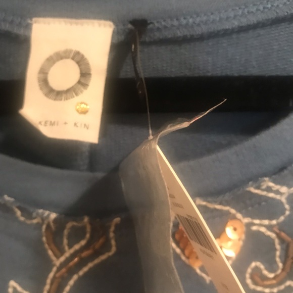 Anthropologie Embroidered & Sequin Sweatshirt - Picture 3 of 4